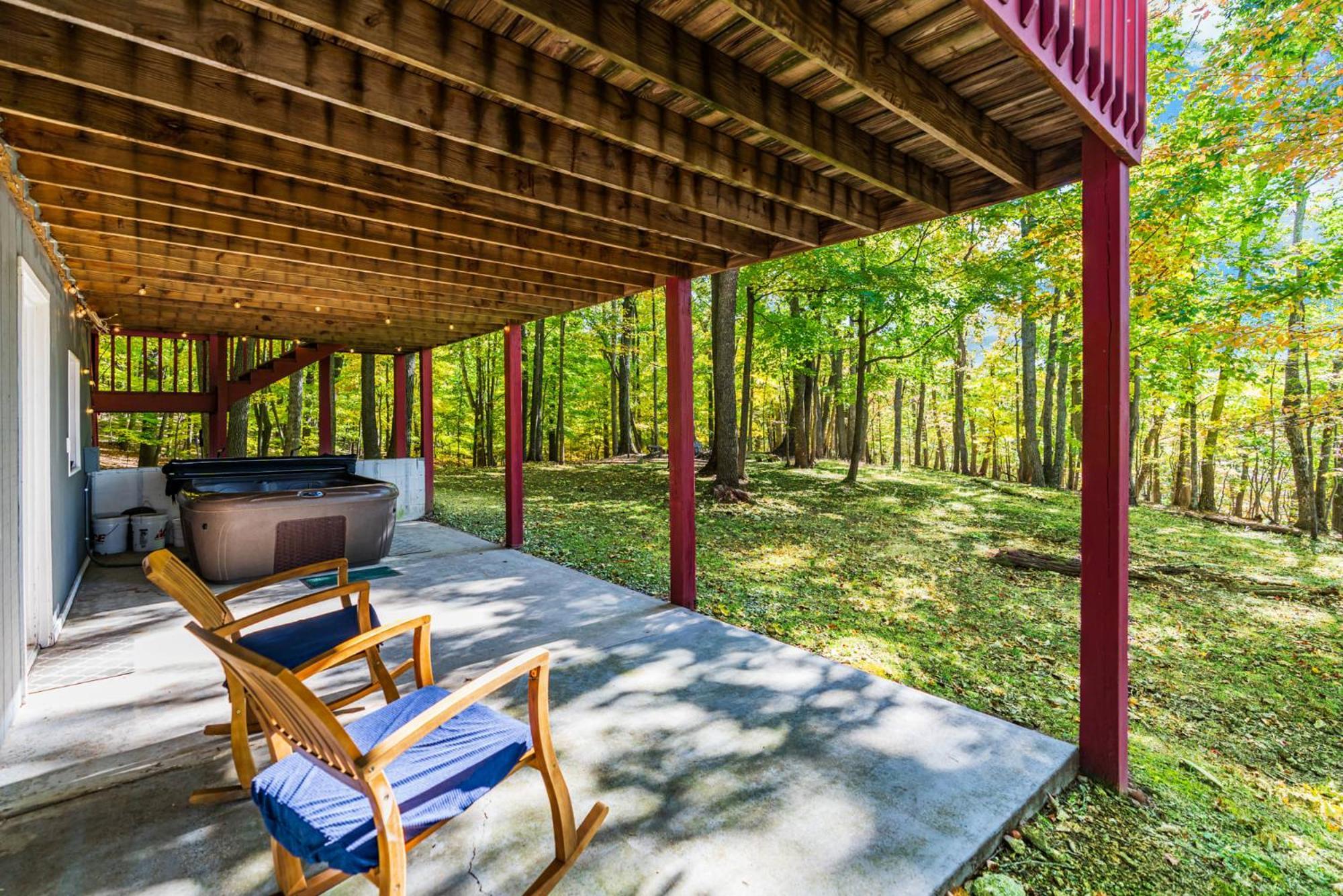 Hot Tub, Large Deck, Wifi, Fire Pit At Chalet Cabin Morton Grove Екстериор снимка