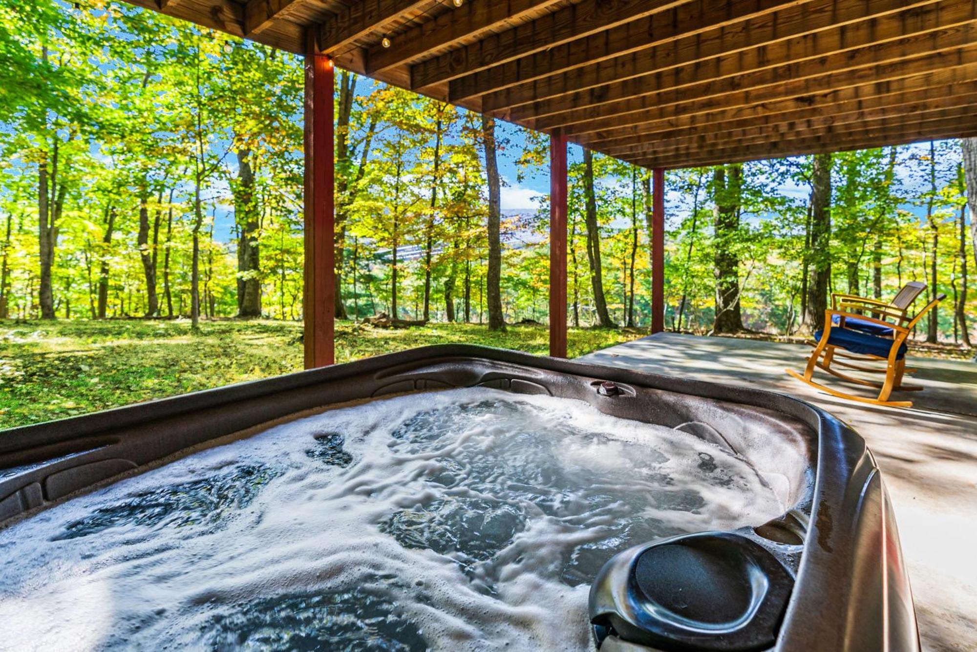 Hot Tub, Large Deck, Wifi, Fire Pit At Chalet Cabin Morton Grove Екстериор снимка